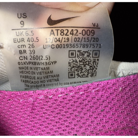 Nike Zoom Pegasus Turbo 2 Women's Running Shoes White, Pink, Orange Size 9 - Picture 12 of 13